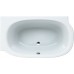 MIMO by LAUFEN Vana 140x80, s konstrukcí, levý roh, bílá Microban 2.2255.1.300.000.1