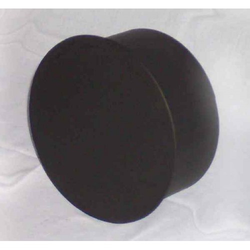 Komínová záslepka 130mm (1,5) černá
