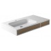 SAPHO NEAT 23150101 keramické umyvadlo Quadro s úložným prostorem 90x12x52cm