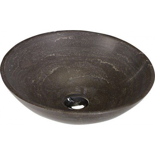 SAPHO BLOK 2401-02 kamenné umyvadlo průměr 40cm, matný modrý kámen SAPHO BLOK 2401-02 kamenné umyvadlo průměr 40cm, matný modrý kámen