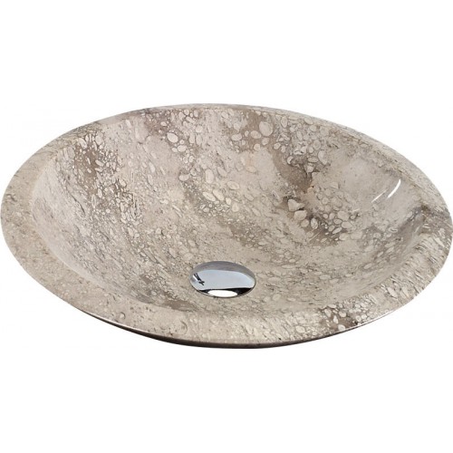 SAPHO BLOK 2401-05 kamenné umyvadlo průměr 45cm, výška 11cm, leštěný korál SAPHO BLOK 2401-05 kamenné umyvadlo průměr 45cm, výška 11cm, leštěný korál