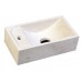 SAPHO BLOK 2401-09 kamenné umyvadlo 40x22x12cm, matný béžový travertin