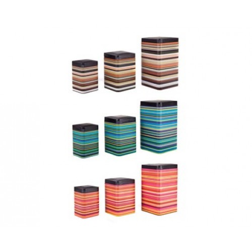 BANQUET 3D sada plechovek STRIPES Square 24FHSET1 BANQUET 3D sada plechovek STRIPES Square 24FHSET1