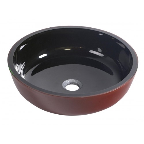 SAPHO BEAUTY 2501-06 OLIVIER skleněné umyvadlo průměr 42cm