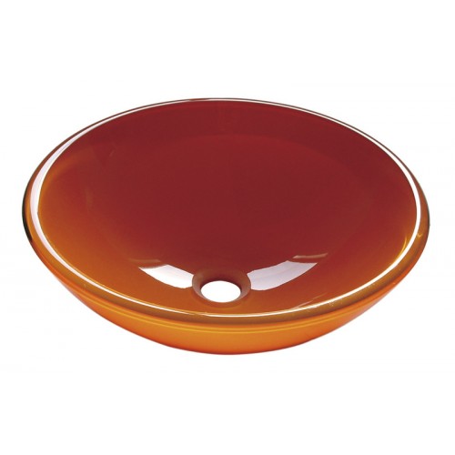 SAPHO BEAUTY 2501-08 ORANGE skleněné umyvadlo průměr 42cm SAPHO BEAUTY 2501-08 ORANGE skleněné umyvadlo průměr 42cm