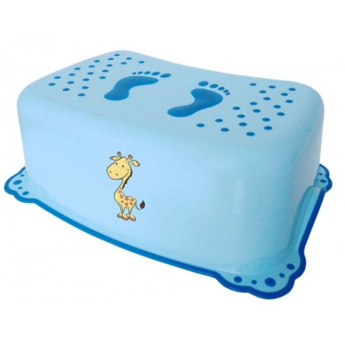 AQUALINE Dětské protiskluzové stupátko do koupelny Žirafa, modrá 2526 AQUALINE Dětské protiskluzové stupátko do koupelny Žirafa, modrá 2526