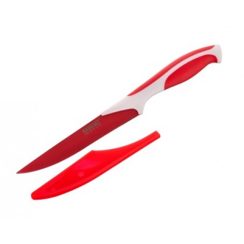 BANQUET Praktický nůž 12,7 cm 5''+ pouzdro na čepel Symbio New, červená 25LI0081129R-A BANQUET Praktický nůž 12,7 cm 5''+ pouzdro na čepel Symbio New, červená 25LI0081129R-A