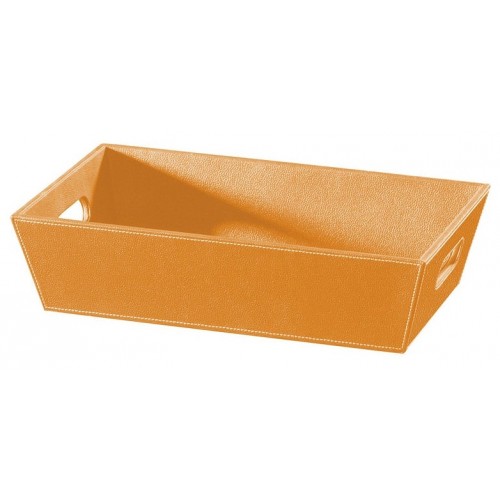 SAPHO Koh-i-noor 2604OR ECO PELLE odkládací miska 43x26x11cm, oranžová