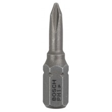 BOSCH Extra-Hart Šroubovací bit zvlášť tvrdý PH 1, 25 mm, 3ks 2607001508