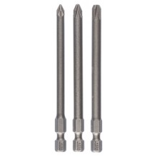 BOSCH 3dílná sada šroubovacích bitů Extra-Hart PZ1; PZ2; PZ3; 89 mm 2607001761