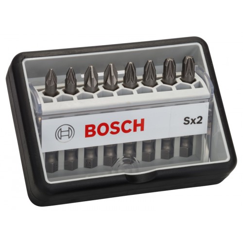 BOSCH 8dílná sada šroubovacích bitů Robust Line, Sx Extra-Hart 49 mm 2607002557