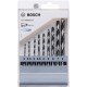 BOSCH 9dílná sada spirálových vrtáků HSS PointTeQ Hex 2–8 mm 2607002826