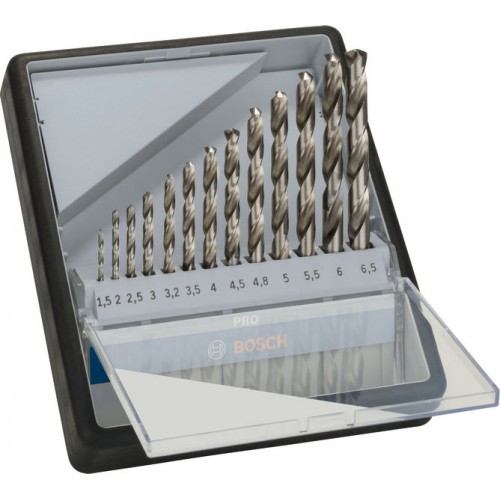 BOSCH Sada spirálových vrtáků do kovu HSS-G, Robust Line, 135° 1,5–6,5 mm, 13 kusů 2607010538 BOSCH Sada spirálových vrtáků do kovu HSS-G, Robust Line, 135° 1,5–6,5 mm, 13 kusů 2607010538