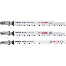 BOSCH 3dílná sada pilových plátků T308B/BO EXPERT Wood 2-side clean 2608900559