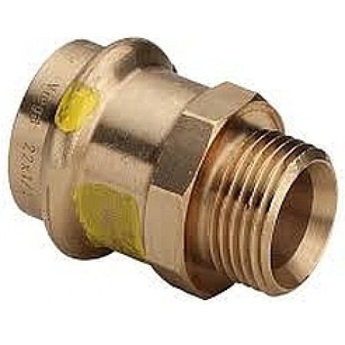VIEGA Bronz Profipress plyn, přechodový kus vnější 2611 15x3/4" 346133