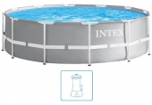 INTEX PRISM FRAME POOLS Bazén 366 x 76 cm s kartušovou filtrační pumpou 26712GN