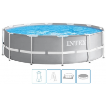 INTEX PRISM FRAME POOLS SET Bazén 427 x 107 cm s kartušovou filtrační pumpou 26720GN