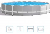 BAZAR INTEX PRISM FRAME POOLS SET Bazén 610 x 132 cm s kartušovou filtrační pumpou 26756NP POŠKOZENÝ OBAL!!
