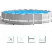 BAZAR INTEX PRISM FRAME POOLS SET Bazén 610 x 132 cm s kartušovou filtrační pumpou 26756NP POŠKOZENÝ OBAL!!