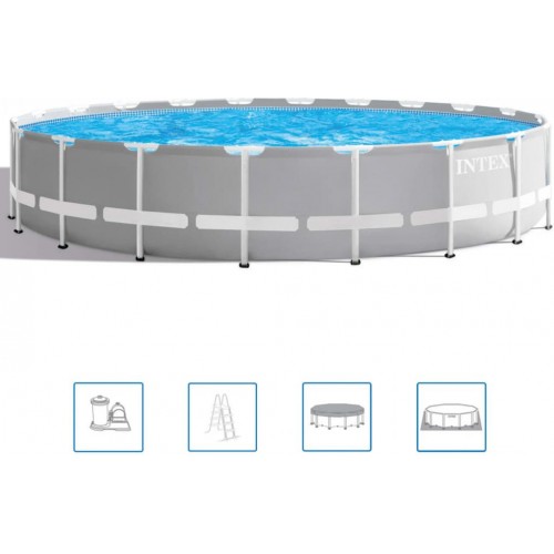 INTEX PRISM FRAME POOLS SET Bazén 610 x 132 cm s kartušovou filtrační pumpou 26756NP