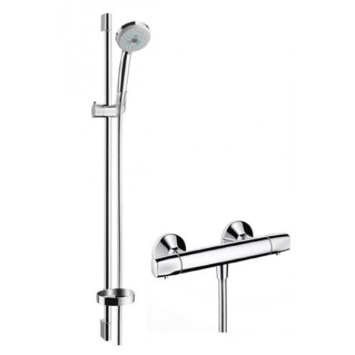 Hansgrohe CROMA 100 Sprchová kombinace Multi / Ecostat E 0,90 m DN15, chrom 27055000