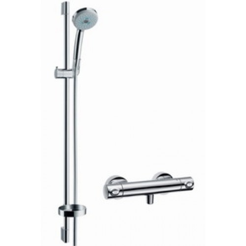 Hansgrohe CROMA 100 Sprchová kombinace Multi / Ecostat 1001 SL 0,90 m DN15, chrom 27085000