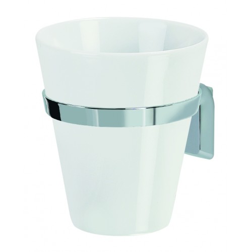 SPIRELLA MAX-LIGHT Kelímek s držákem porcelán/chrom 1011891