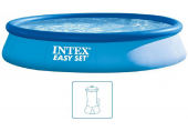 INTEX Easy Set Pool Bazén 396 x 84 cm s kartušovou filtrační pumpou 28142GN