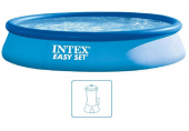 VÝPRODEJ INTEX Easy Set Pool Bazén 457 x 84 cm s kartušovou filtrační pumpou 28158NP POŠKOZENÝ OBAL!!