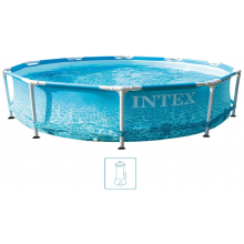 BAZAR INTEX METAL FRAME POOLS Bazén 305 x 76 cm s kartušovou filtrací 28208GN POŠKOZENÝ OBAL!!