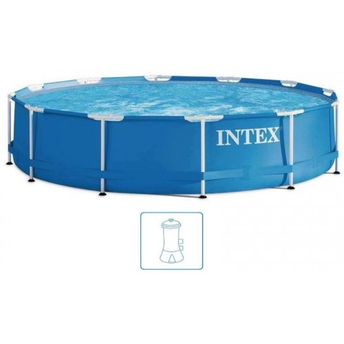 INTEX METAL FRAME POOLS Bazén 457 x 84 cm s filtrací 28240GN