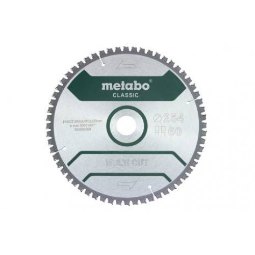 Metabo kotouč pilový MULTI CUT CLASSIC 254x30 60FZ/TZ 5°neg. 628285000