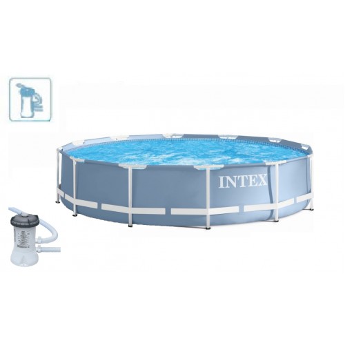 INTEX PRISM FRAME POOL SET Bazén 366 x 76 cm s kartušovou filtrací, 28712GN