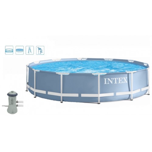 INTEX PRISM FRAME POOL SET Bazén 457 x 107 cm s kartušovou filtrací, 28734NP