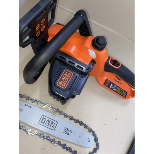 VÝPRODEJ BLACK & DECKER Aku řetězová pila 18V/2,0Ah 25cm GKC1825L20 1x POUŽITÉ!!