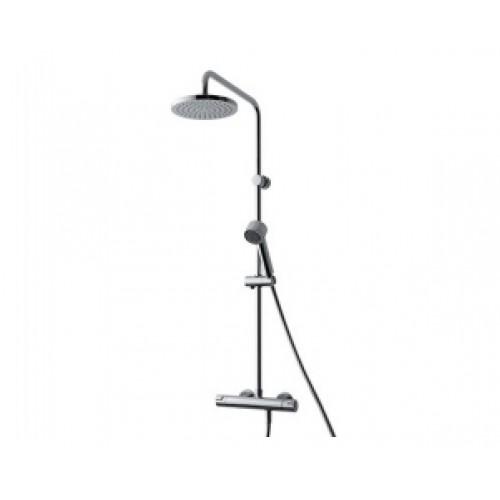 LAUFEN CITYPRO Sprchový sloup, termostatická baterie, hlavová sprcha 3.3395.7.004.536.1