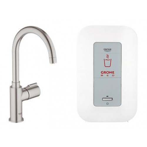 GROHE Red Mono stojánkový ventil a kombi bojler (4 l), Supersteel 30085DC0