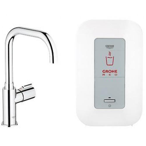 GROHE Red Mono stojánkový ventil a kombi bojler (4 l), chrom 30147000