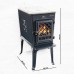 Jotul F 602 CB krbová kamna modročerný smalt s prosklenými dvířky 320086