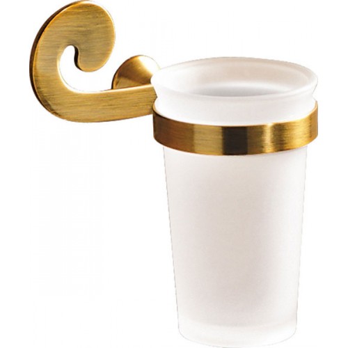 SAPHO SISSI 331044 držák na kartáčky, bronz/sklo satin