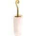 SAPHO SISSI 333344 WC štětka na postavení, bronz/sklo satin