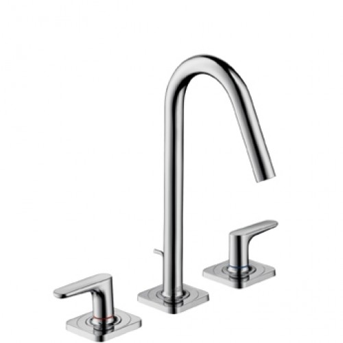 Hansgrohe AXOR CITTERIO M Tříotv. umyvad. armatura s krát. výtokem DN15, chrom 34133000