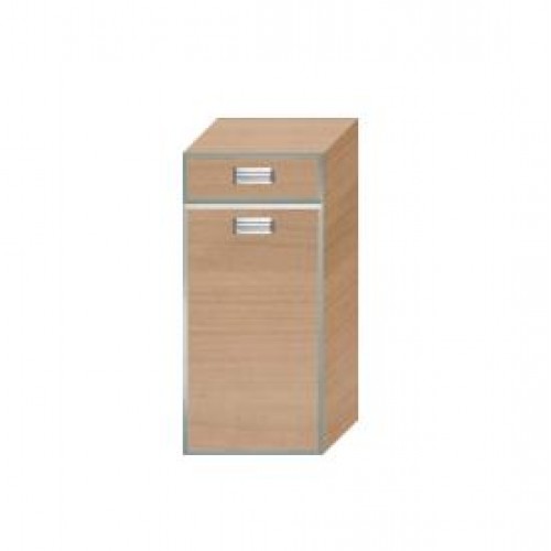 INTEDOOR FLORIDA nízká koupelnová skříňka levá, zapuštěná úchytka s rámem FSN351ZL01B