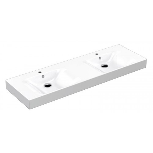 SAPHO CENTO 353601 keramické dvojumyvadlo 140x45cm