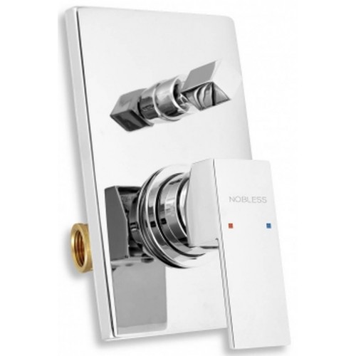 NOVASERVIS NOBLESS EDGE Sprchová/vanová podomítková baterie, chrom 36050R,0