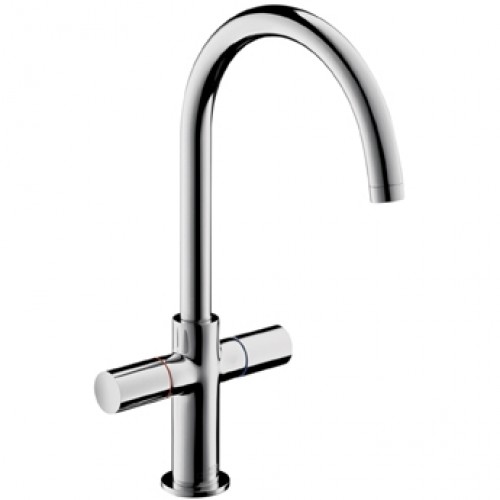 Hansgrohe AXOR UNO2 Umyvadlová arm. s 2 kohouty a vysokým otoč. výtokem, chrom 38040000