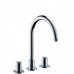 Hansgrohe AXOR UNO2 Tříotvorová umyvadlová armatura DN15, chrom 38053000
