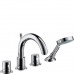 Hansgrohe AXOR UNO2 Čtyřotvorová armatura na okraj vany DN15, chrom 38444000