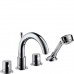 Hansgrohe AXOR UNO2 Čtyřotvorová armatura na vanový sokl DN15, chrom 38454000