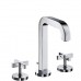 Hansgrohe AXOR CITTERIO Tříot. umyv. arm. s kříž. kohouty a krát. výtokem, chrom 39133000